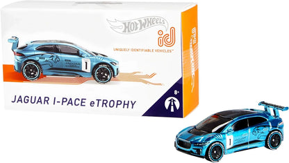 Hotwheels  Moving Forward Jaguar I-Pace - Includes NFC Scan Chip  Green Hotwheels ID - NFC