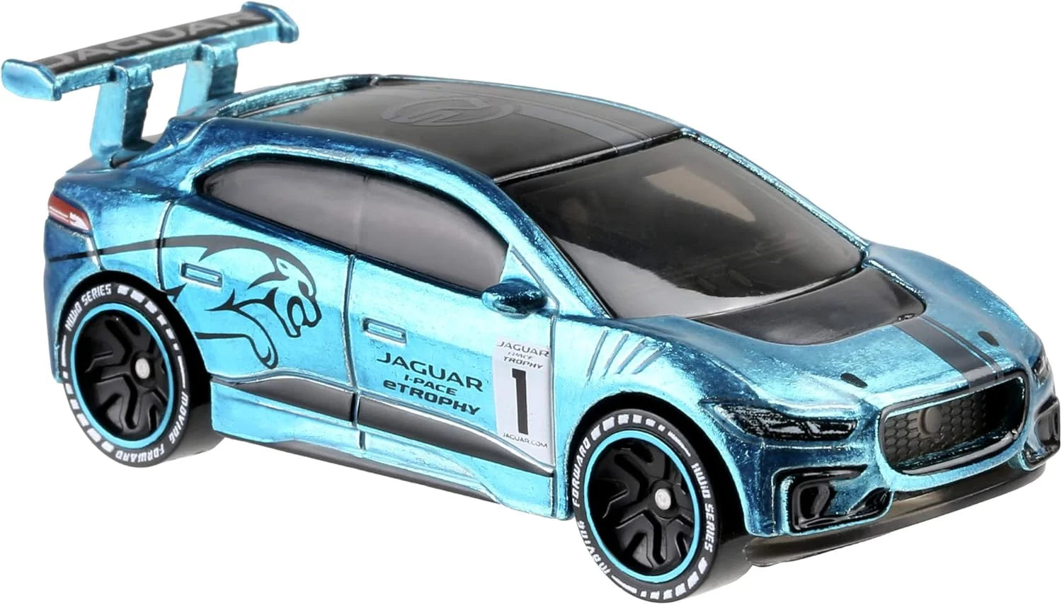Hotwheels  Moving Forward Jaguar I-Pace - Includes NFC Scan Chip  Green Hotwheels ID - NFC