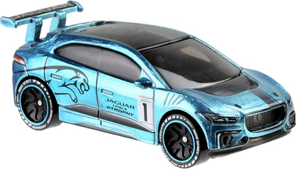 Hotwheels  Moving Forward Jaguar I-Pace - Includes NFC Scan Chip  Green Hotwheels ID - NFC