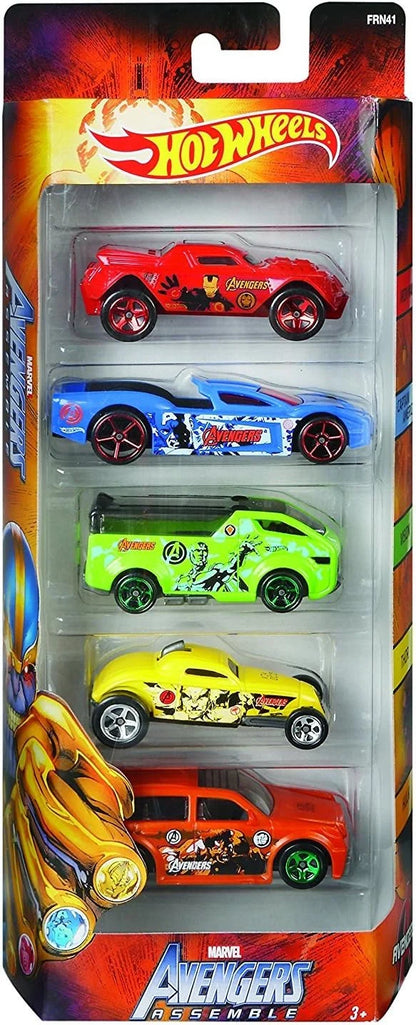 Hot Wheels  Movie Vehicles  Iron Man, Captian America, Vision, Thor, Hulk  Multi Colors Marvel Avengers Assemble