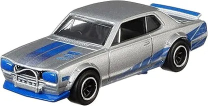 Hotwheels Premium Edition  Nissan Skyline HT 2000GT-X  Silver, Blue Fast & The Furious