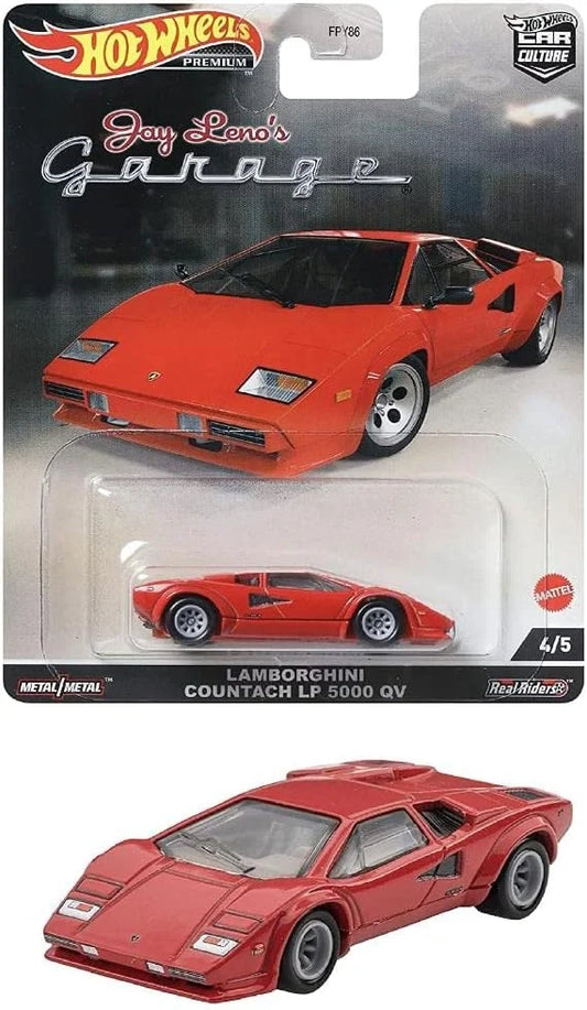 Hot Wheels  Premiere Edition Lamborghini Countach LP 4850 QV  Red Jay Leno's Garage