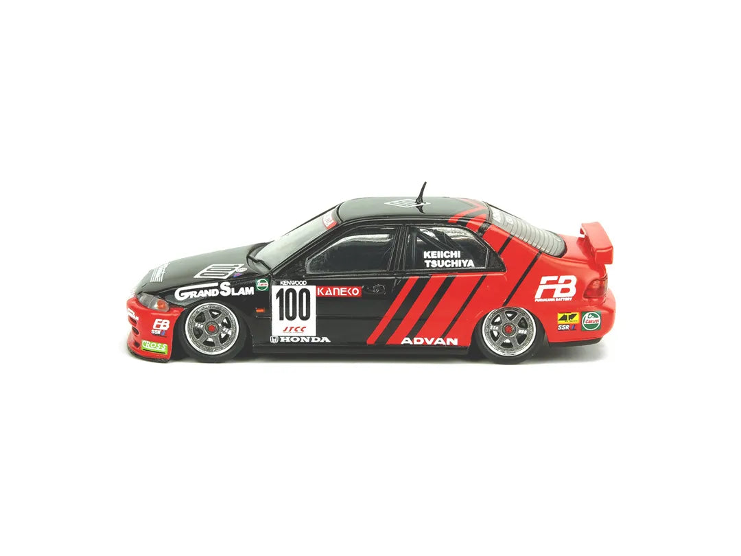 Inno 64   Honda Civic Ferio # 100 1995 Black, Red Advan - JTCC