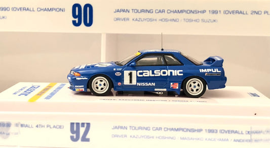 Inno 64   Nissan  Skyline GT-R (Calsonic Racing Team) 1991 Blue Japan Touring Car Championship - 2nd place