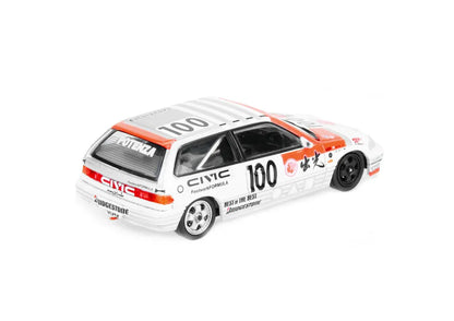 Inno 64   Honda Civic EF3 Gr.A # 100 1989 White, Orange Idemitsu Motion - Macau Guia Race