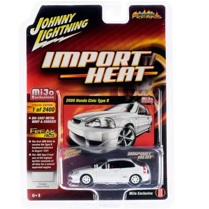 Johnny Lightning Limited Edition  Honda Civic Type R 2000 White Street Freaks