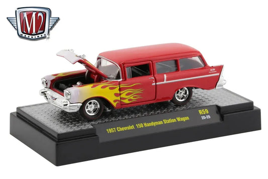 M2 Machines Limited Edition  Chevrolet 150 Handyman Station Wagon 1957 Red Flame Edition