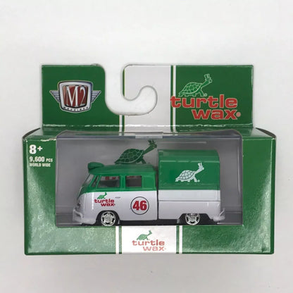 M2 Machines Limited Edition  Volkswagen Double Cab Truck 1959 Green, White Turtle Wax