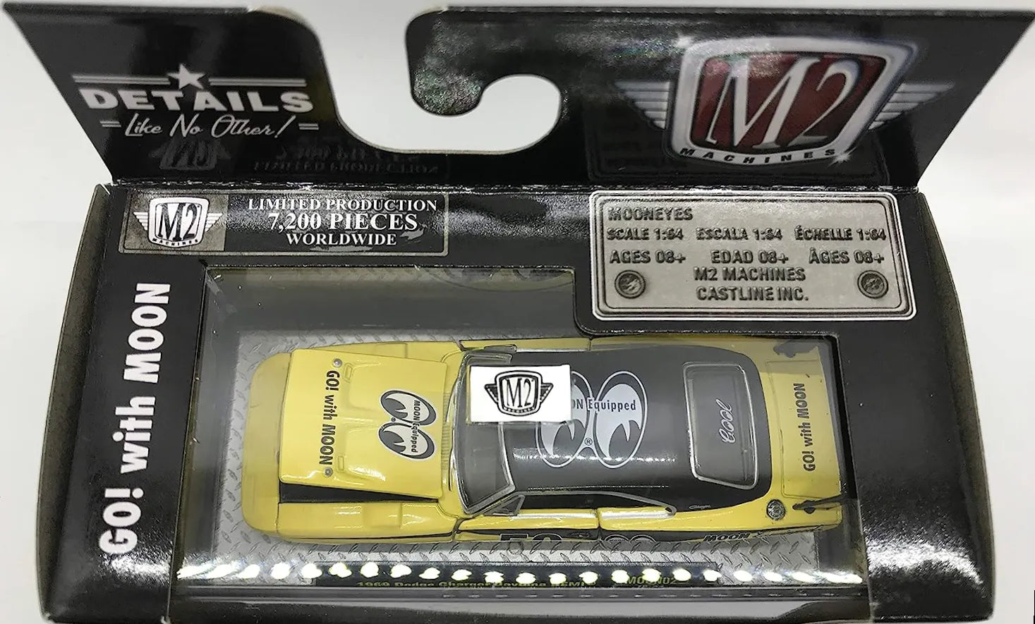 M2 Machines Limited Edition  Dodge Charger Daytona HEMI 1969 Yellow 