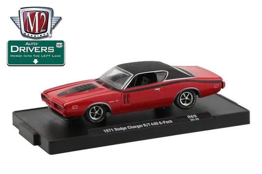 M2 Limited Edition  Dodge  Charger R/T 440 6-pack 1971 Red, Black 