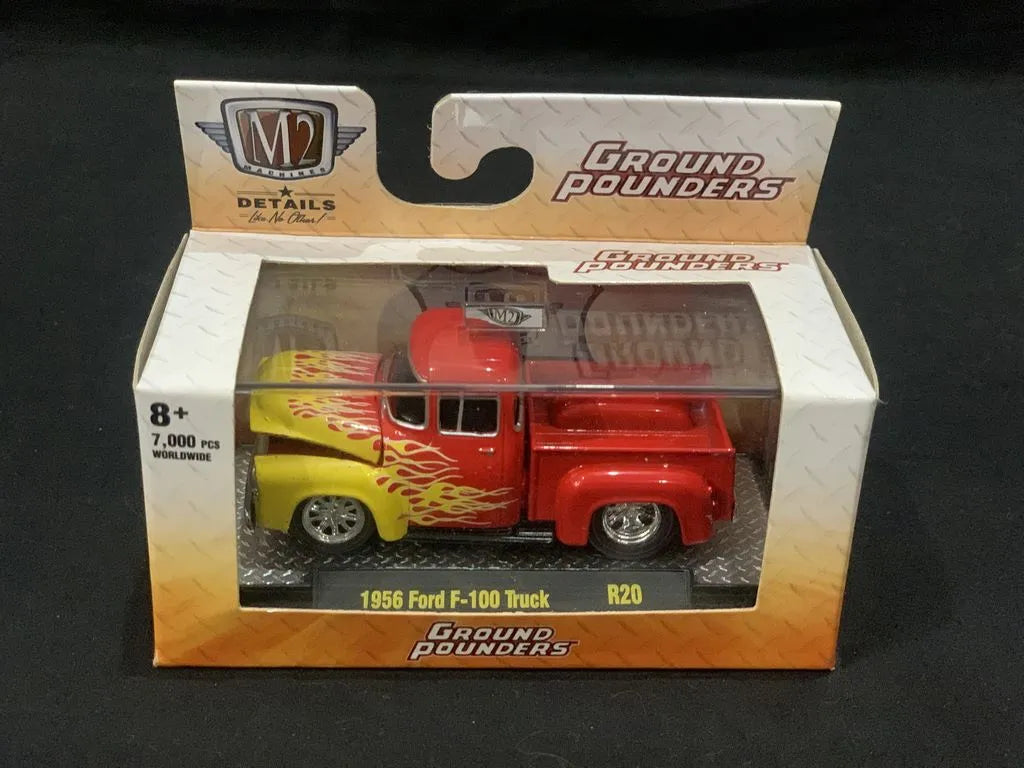 M2 Machines Limited Edition  Ford F-100 Truck 1956 Red Flame Edition