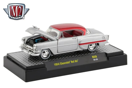 M2 Machines Limited Edition  Chevrolet Bel Air 1954 Silver, Red 