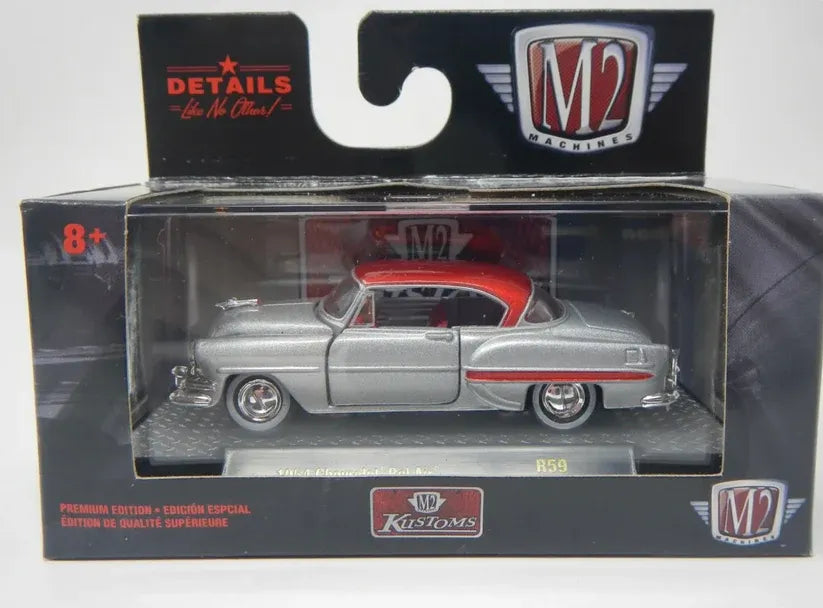 M2 Machines Limited Edition  Chevrolet Bel Air 1954 Silver, Red 