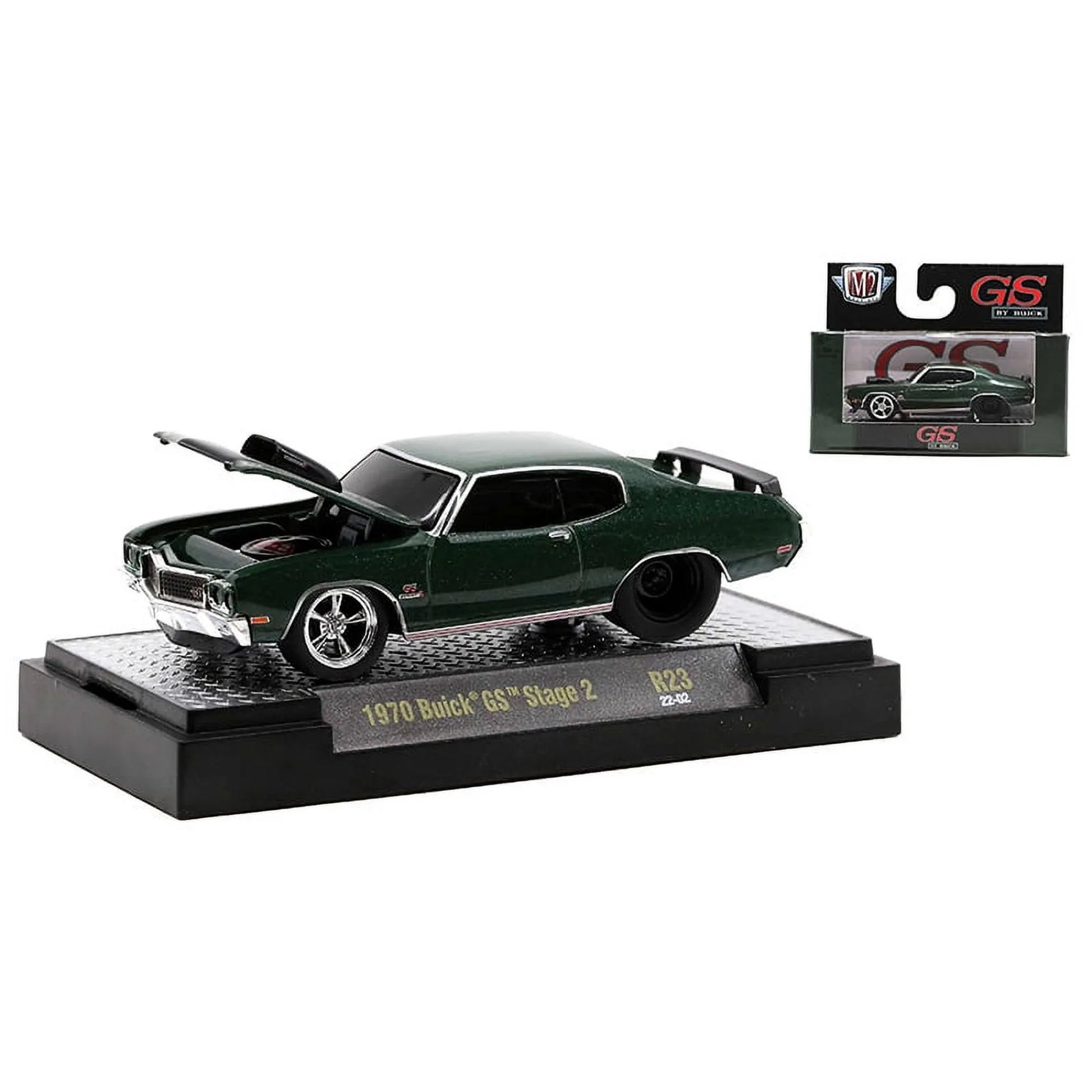 M2 Machines Limited Edition  Buick GS Stage 2 1970 Green Ground Pounders