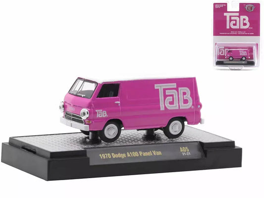 M2 Machines Limited Edition  Dodge A100 Panel Van 1970 Pink, White Tab