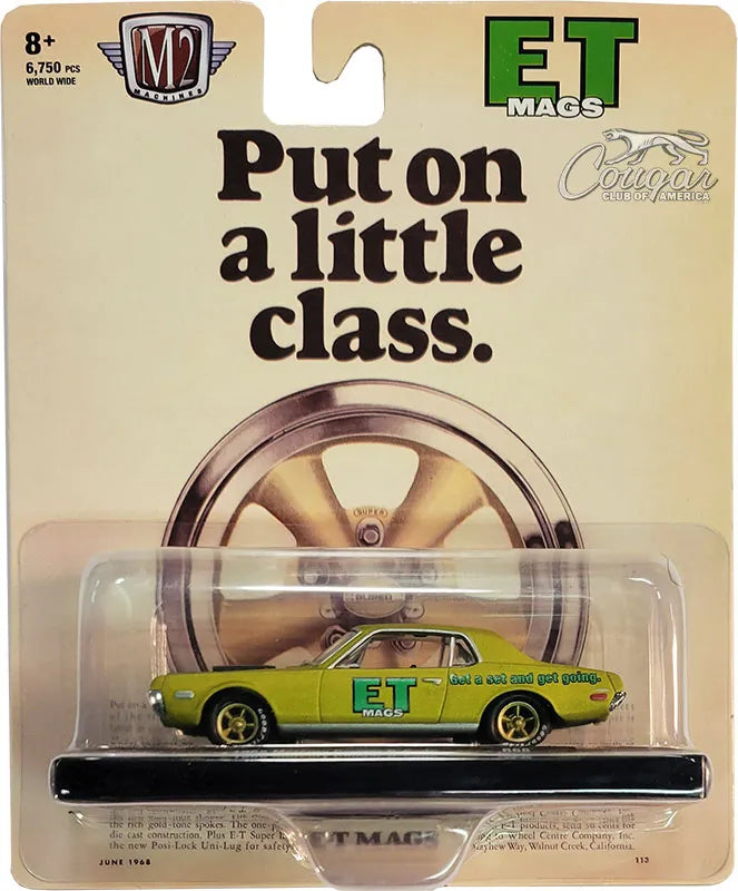 M2 Machines Premium Edition  Mercury Cougar R-Code 1968 Green ET Mags