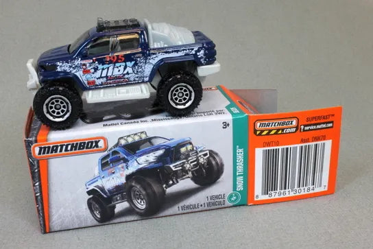 Matchbox    Snow Thrasher  Blue, White 