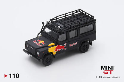 Mini GT   Land Rover Defender 110  Black Red bull LUKA - 110