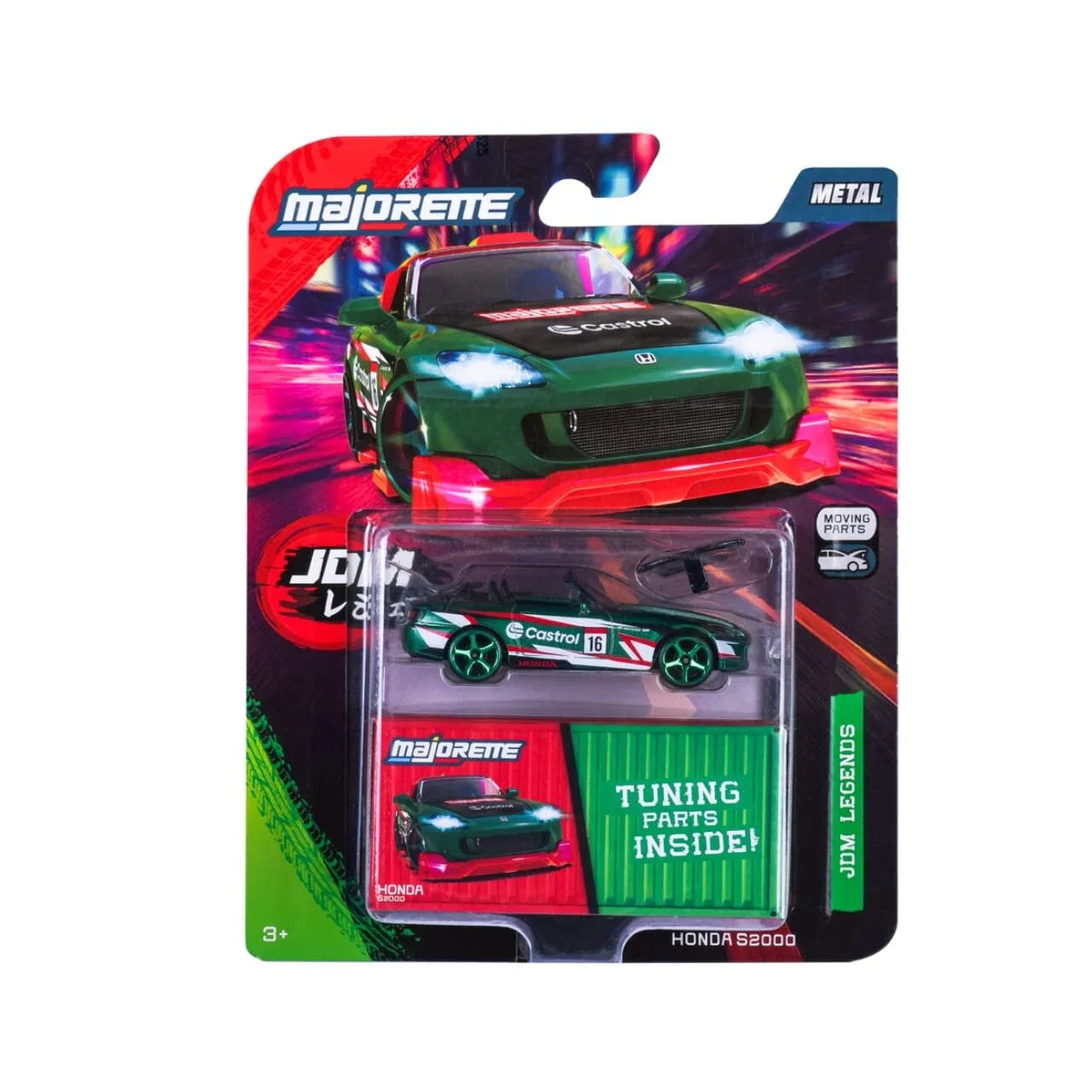 Majorette  JDM Legends Honda S2000  Green