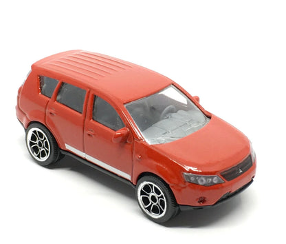 Majorette   Mitsubishi Outlander Truck + Quad Bike (Tow Set)  Red, Blue