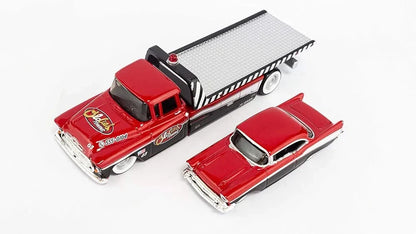 Maisto  Hauler Chevrolet Flatbed/Bel Air 1957 Red & Black