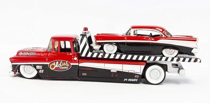 Maisto  Hauler Chevrolet Flatbed/Bel Air 1957 Red & Black