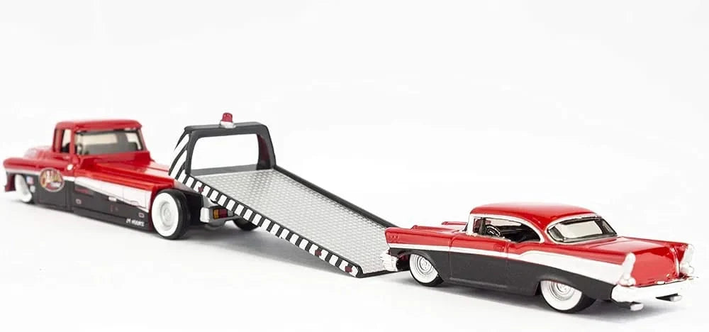 Maisto  Hauler Chevrolet Flatbed/Bel Air 1957 Red & Black