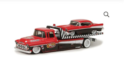 Maisto  Hauler Chevrolet Flatbed/Bel Air 1957 Red & Black
