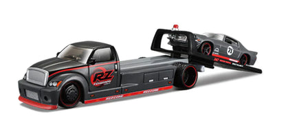 Maisto  Hauler Chevrolet Flatbed/Camaro Z/28 1971 Grey & Black