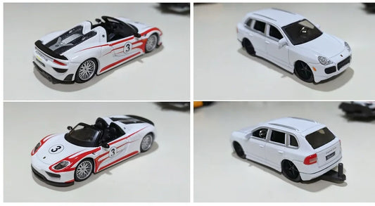 Maisto  Hauler Porsche Cayenne/918 Spyder  White