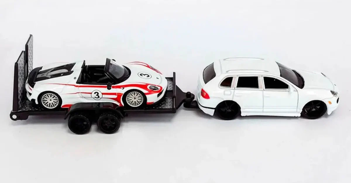 Maisto  Hauler Porsche Cayenne/918 Spyder  White