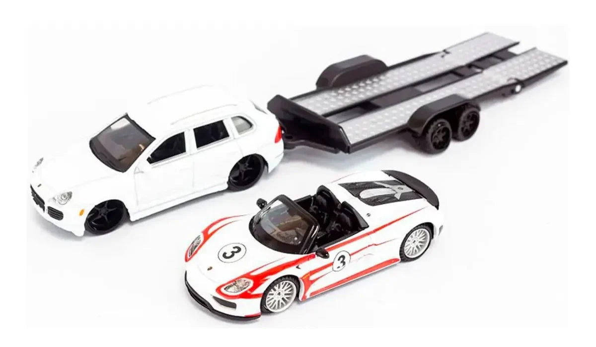 Maisto  Hauler Porsche Cayenne/918 Spyder  White