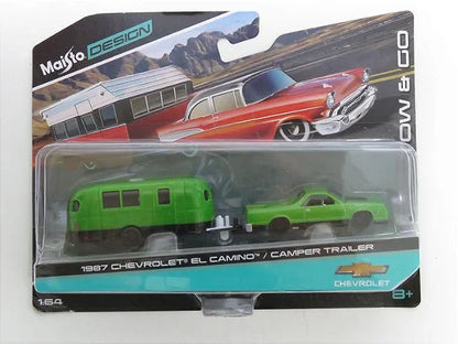Maisto  Hauler Chevrolet  El Camino/Camper Trailer 1987 Green