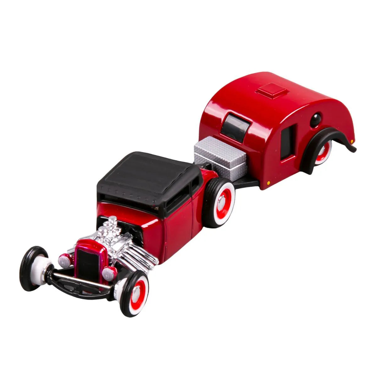 Maisto  Hauler Ford Model A/Traveler Trailer 1929 Red