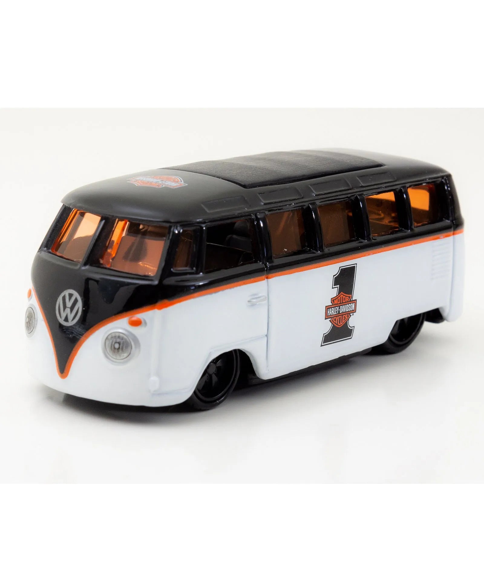 Maisto  H-D Custom Volkswagen Van Samba  Black, White Harley-Davidson Custom
