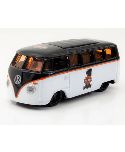 Maisto  H-D Custom Volkswagen Van Samba  Black, White Harley-Davidson Custom