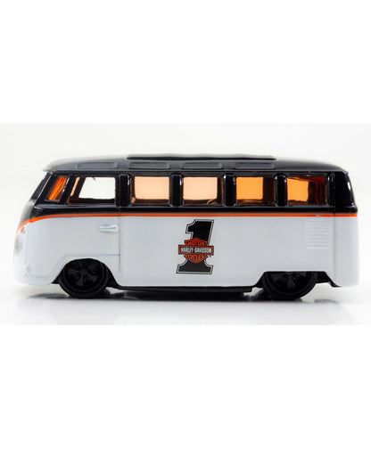 Maisto  H-D Custom Volkswagen Van Samba  Black, White Harley-Davidson Custom
