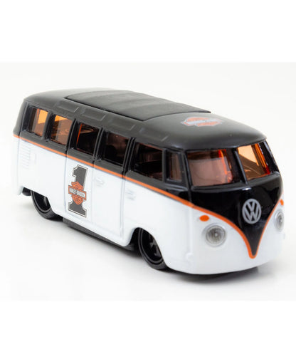 Maisto  H-D Custom Volkswagen Van Samba  Black, White Harley-Davidson Custom