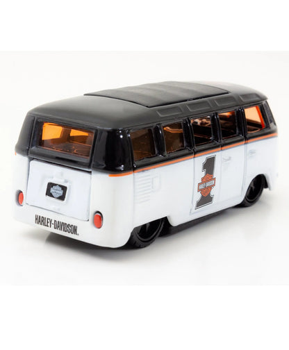 Maisto  H-D Custom Volkswagen Van Samba  Black, White Harley-Davidson Custom