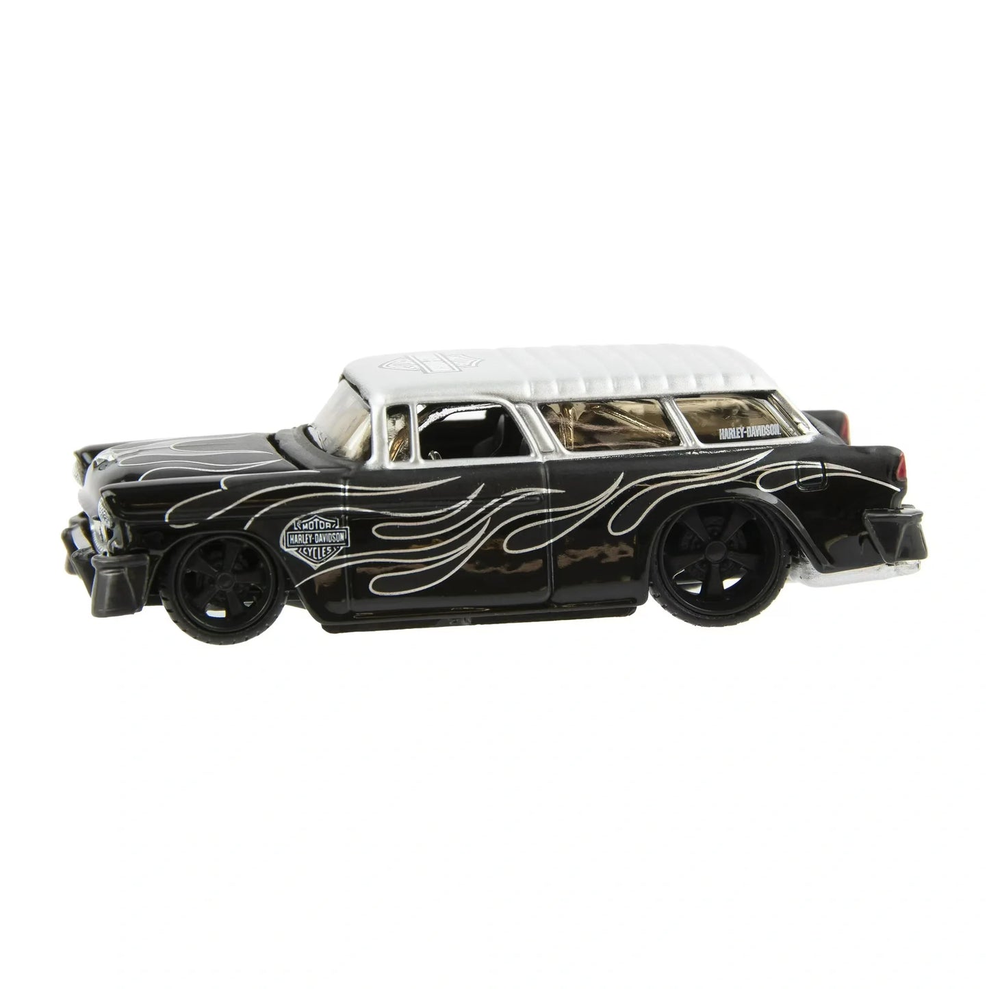 Maisto  H-D Custom Chevrolet Nomad 1955 Black, Silver Harley-Davidson Custom