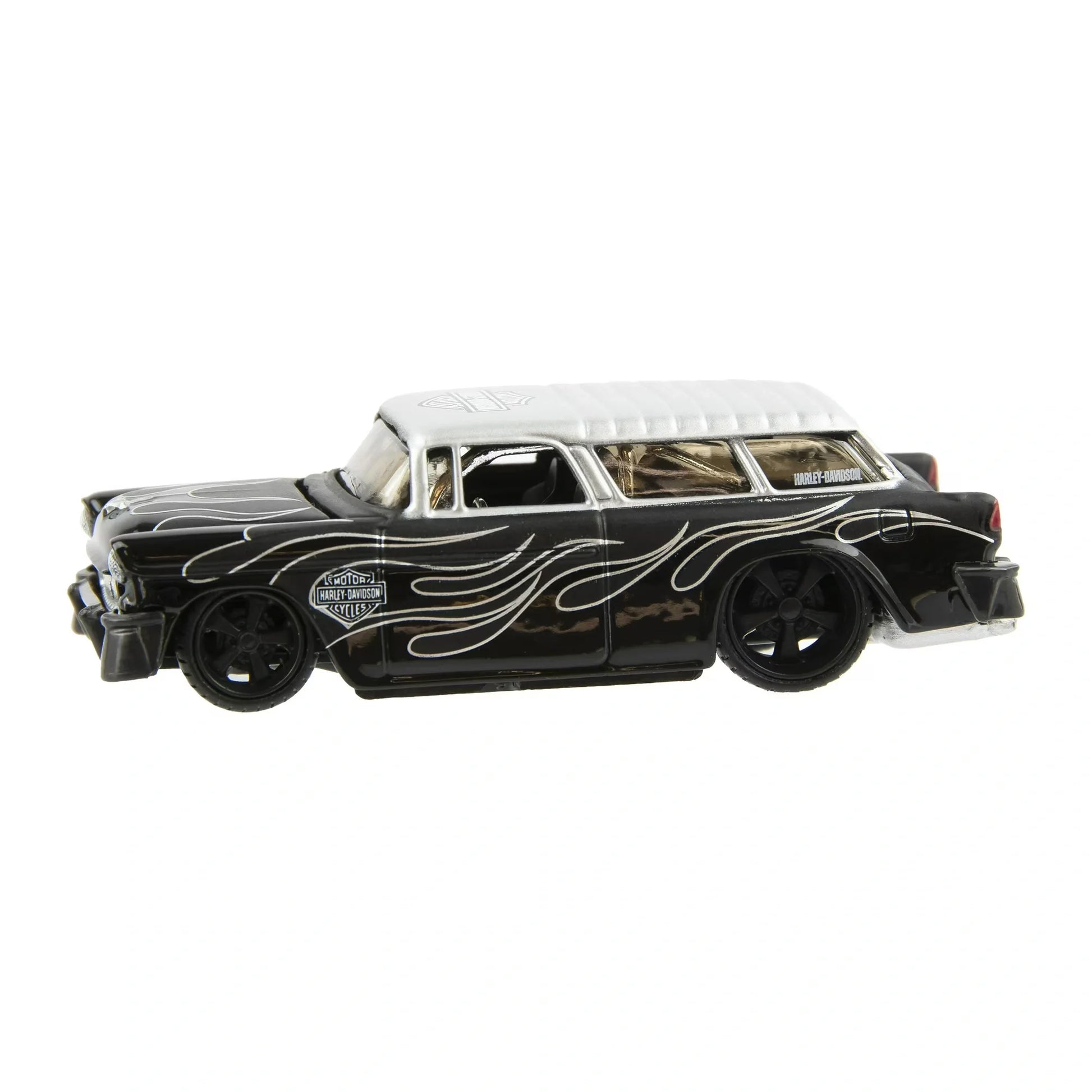 Maisto  H-D Custom Chevrolet Nomad 1955 Black, Silver Harley-Davidson Custom