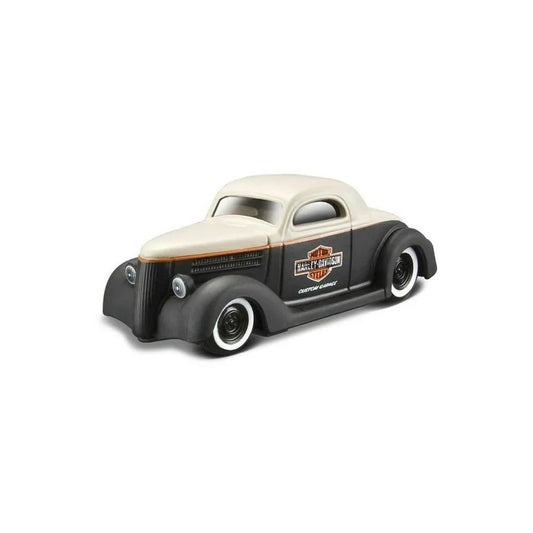 Maisto  H-D Custom Ford Coupe 1936 Black, White Harley-Davidson Custom