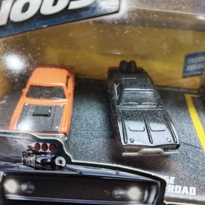 Mattel  Road Muscle Pack  Set of x5 Cars - Plymouth Roadrunner + Dodge Charger + Armored Truck + Charger + Daytona  Multi Fast & Furious