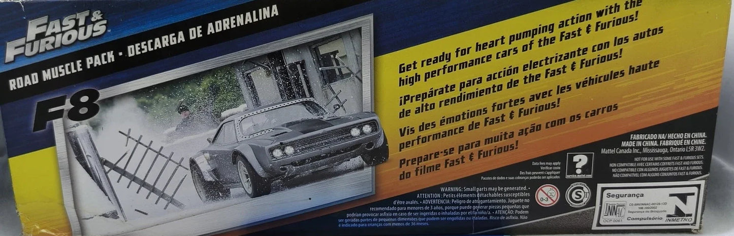Mattel  Road Muscle Pack  Set of x5 Cars - Plymouth Roadrunner + Dodge Charger + Armored Truck + Charger + Daytona  Multi Fast & Furious