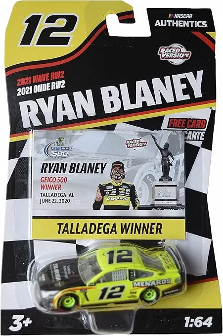 NASCAR Authentics Premium Edition  Ford Mustang - Ryan Blaney Geico 500 Winner 2021 Green Raced Version