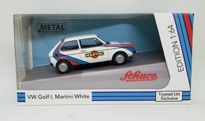 Schuco Toyeast Exclusive Edition  Volkswagen Gold I, Martini  White 