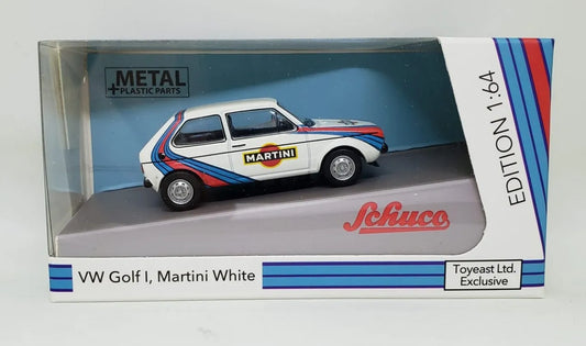 Schuco Toyeast Exclusive Edition  Volkswagen Gold I, Martini  White 