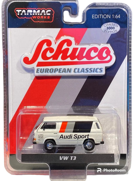 Schuco Tarmac  Volkswagen T3  White 