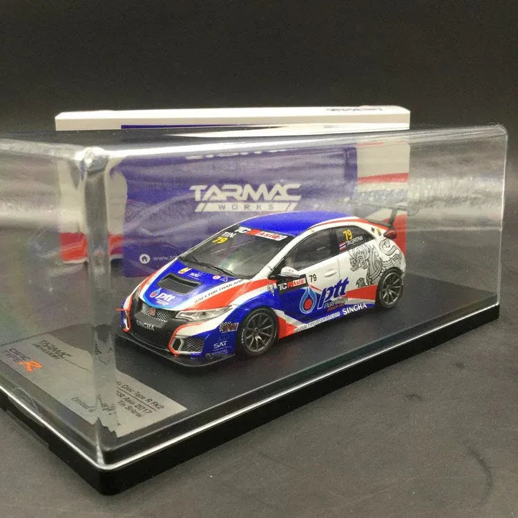 Tarmac   Honda Civic Type R FK2 TCR Asia 2017 Blue, White Tin Sritrai