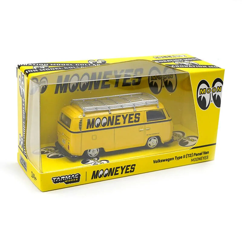 Tarmac Moon Eyes  Volkswagen Type II [T2] Panel Van  Yellow, Black 